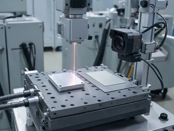 Industrial identification tags being laser marked